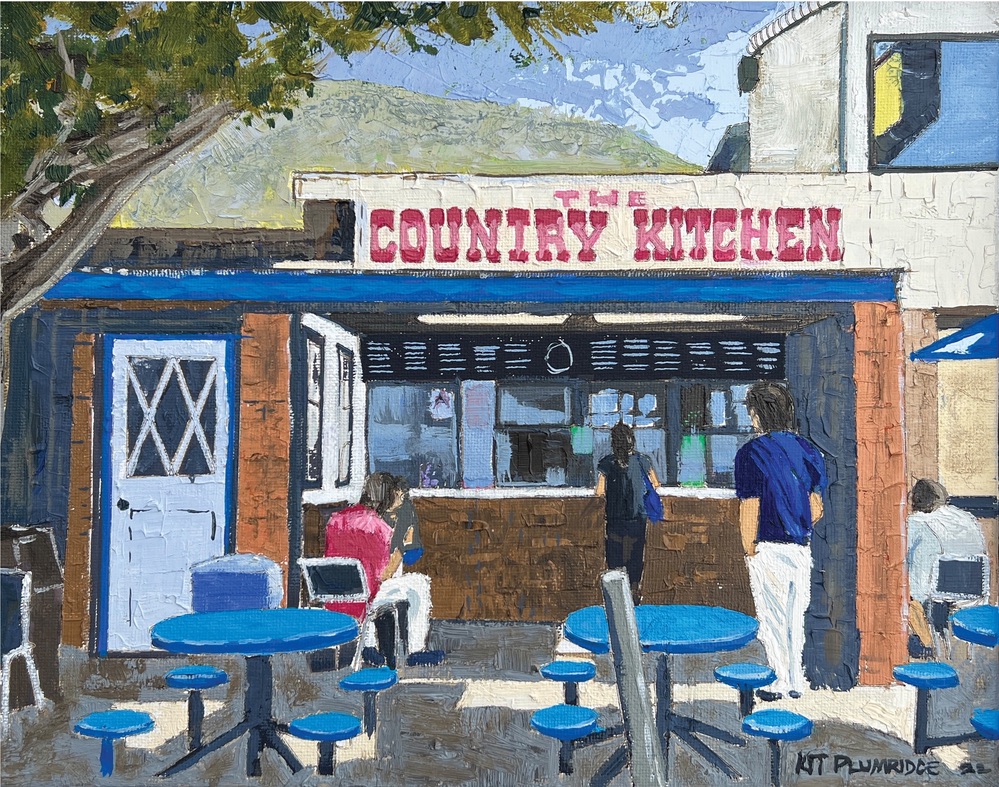 Country Kitchen - Oil On Canvas